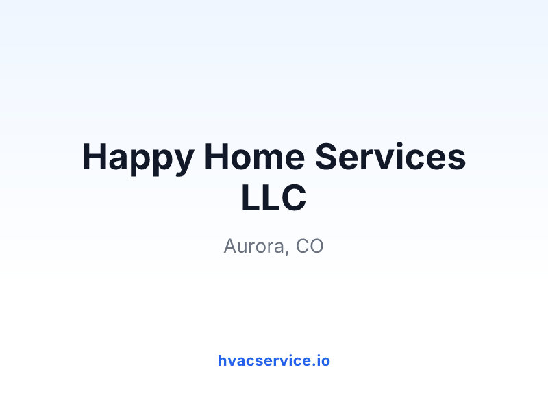 Happy Home Services LLC