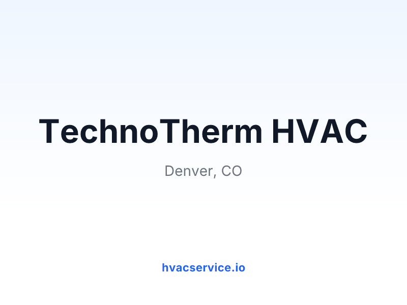 TechnoTherm HVAC