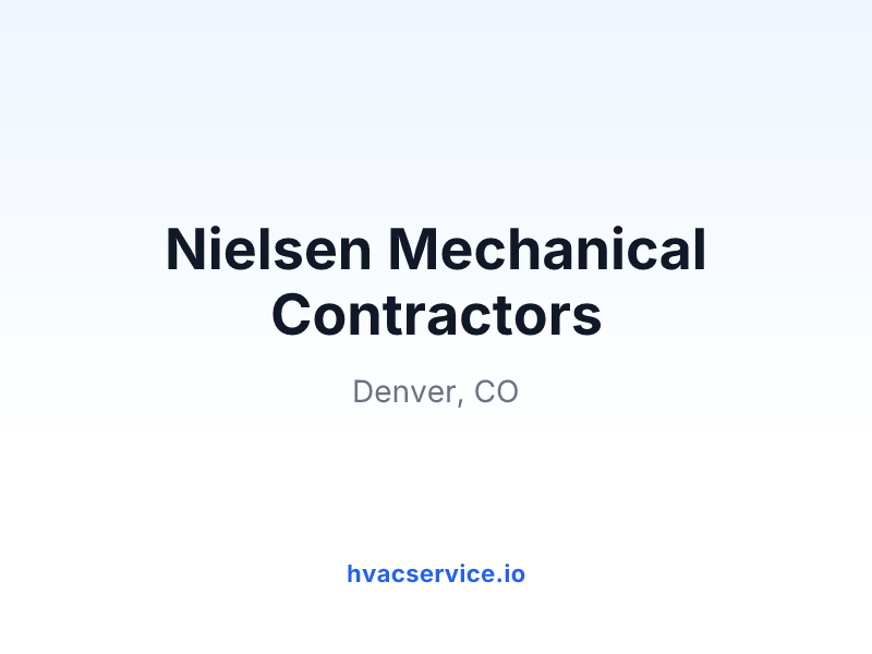 Nielsen Mechanical Contractors