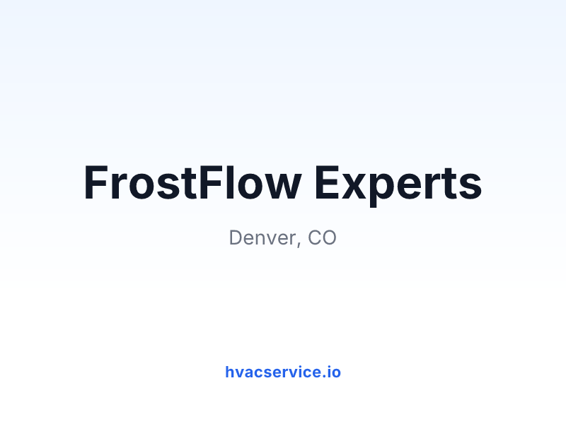 FrostFlow Experts