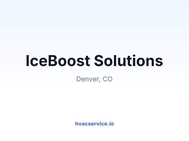 IceBoost Solutions