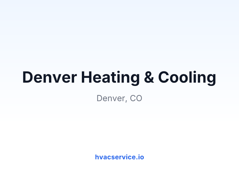Denver Heating & Cooling
