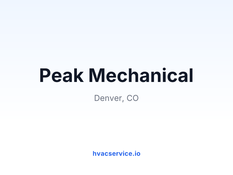 Peak Mechanical