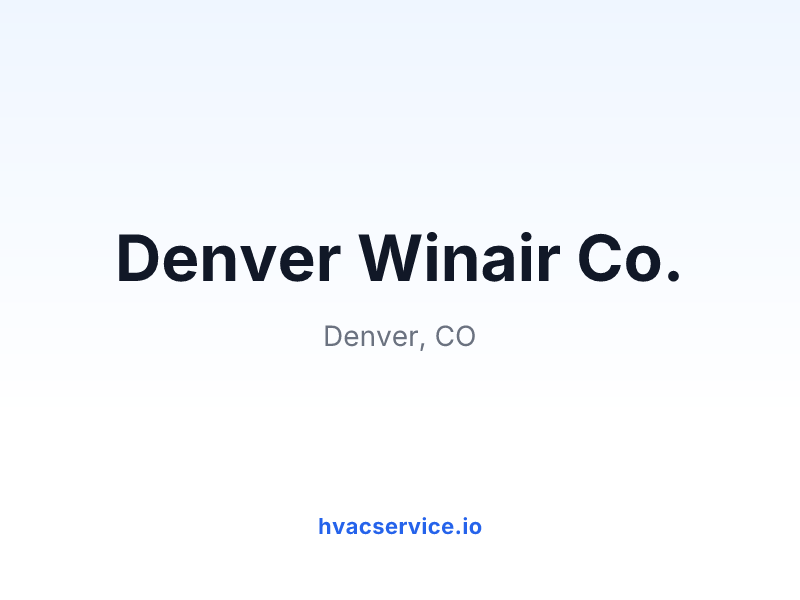 Denver Winair Co.