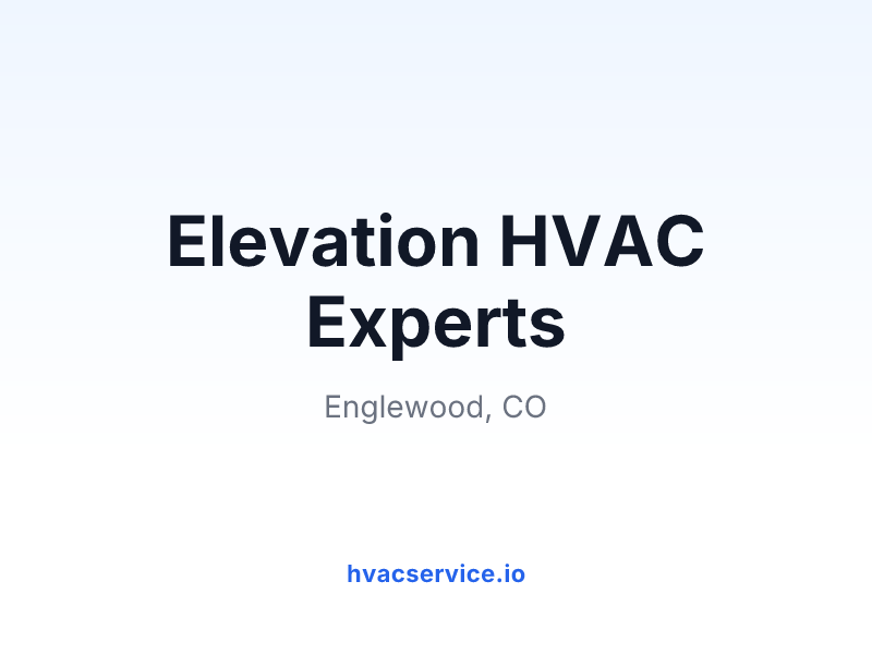 Elevation HVAC Experts