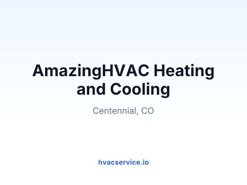 AmazingHVAC Heating and Cooling