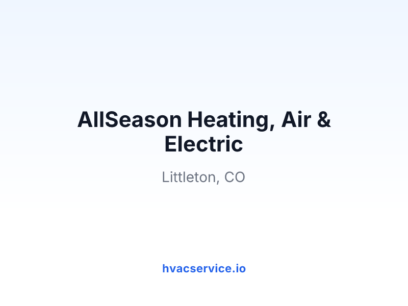 AllSeason Heating, Air & Electric