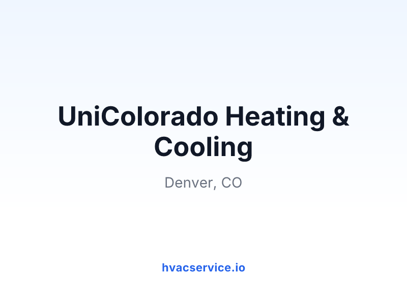 UniColorado Heating & Cooling