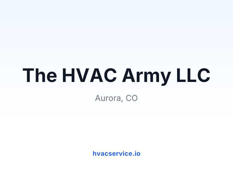 The HVAC Army LLC