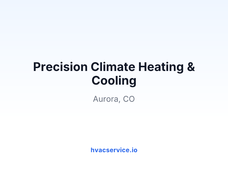 Precision Climate Heating & Cooling
