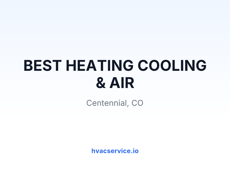 BEST HEATING COOLING & AIR