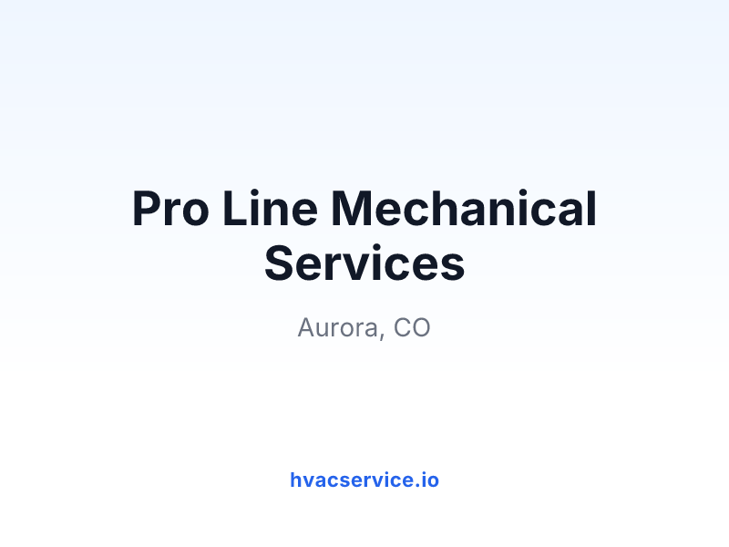 Pro Line Mechanical Services