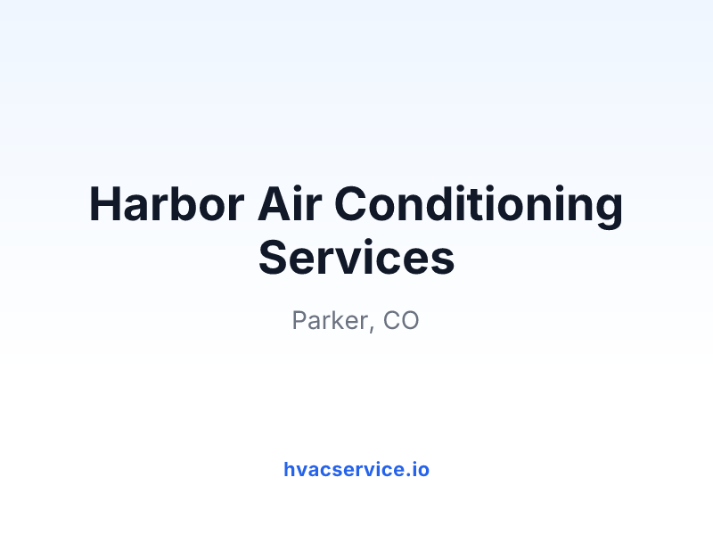 Harbor Air Conditioning Services