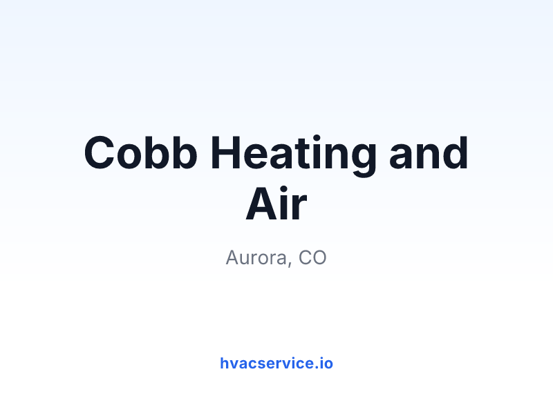 Cobb Heating and Air