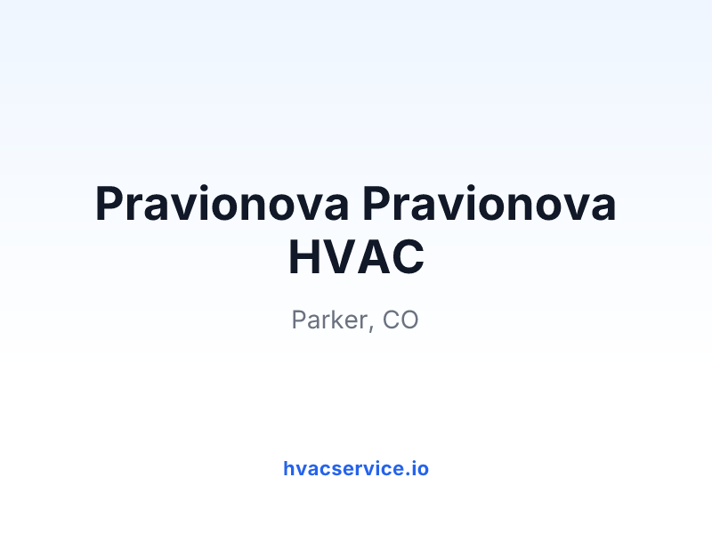 Pravionova Pravionova HVAC