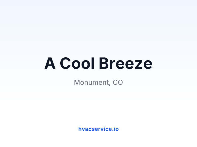 A Cool Breeze