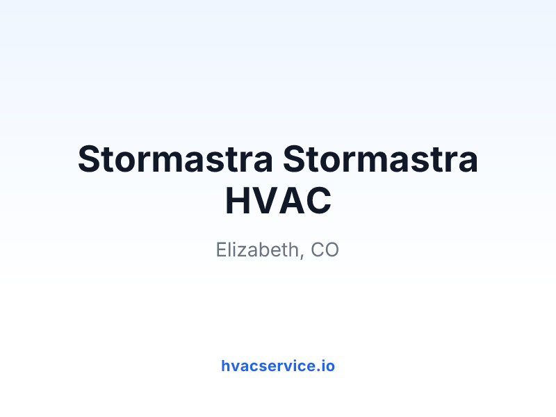 Stormastra Stormastra HVAC