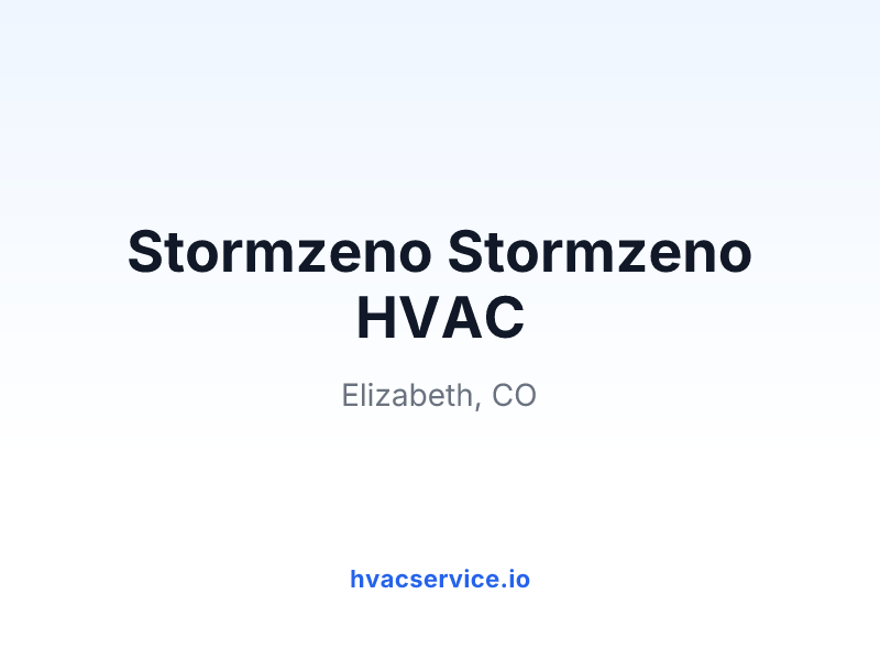 Stormzeno Stormzeno HVAC