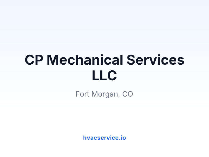 CP Mechanical Services LLC