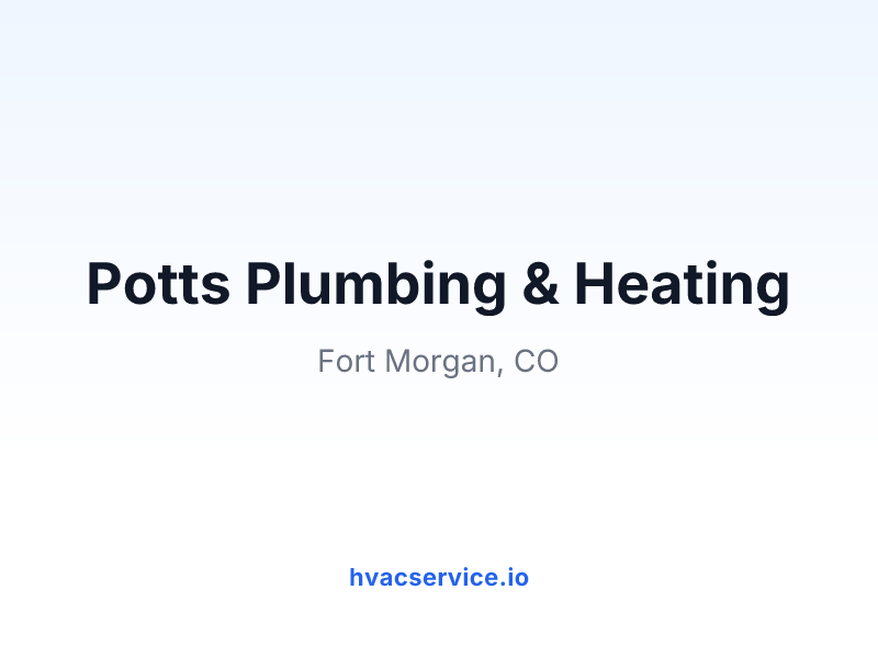 Potts Plumbing & Heating