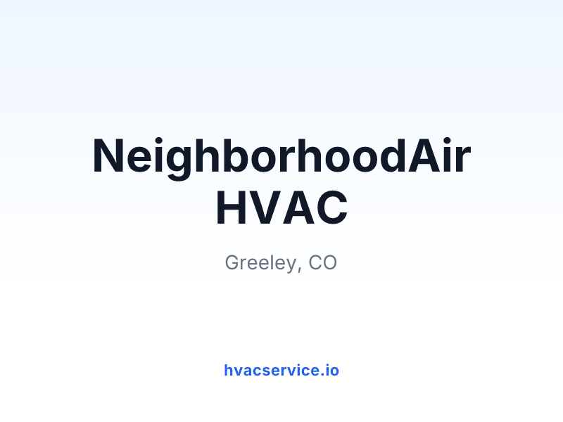 NeighborhoodAir HVAC