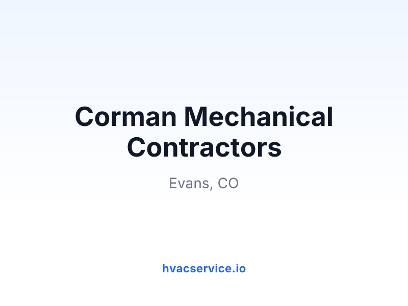 Corman Mechanical Contractors