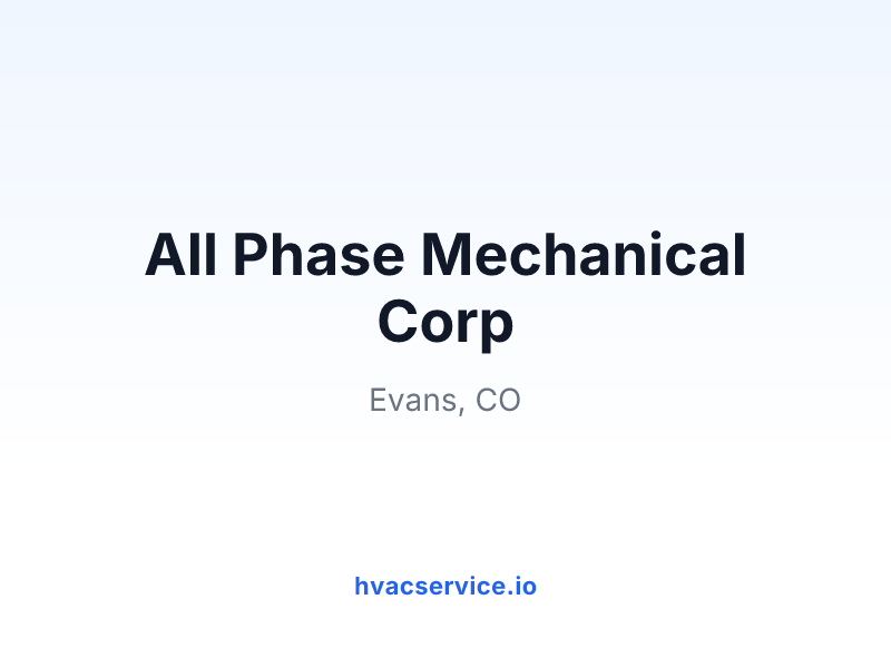 All Phase Mechanical Corp