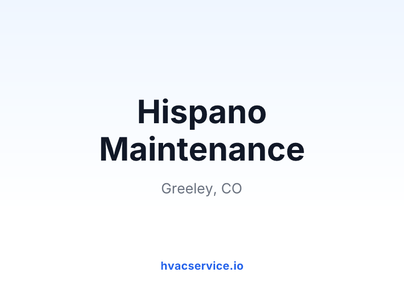 Hispano Maintenance