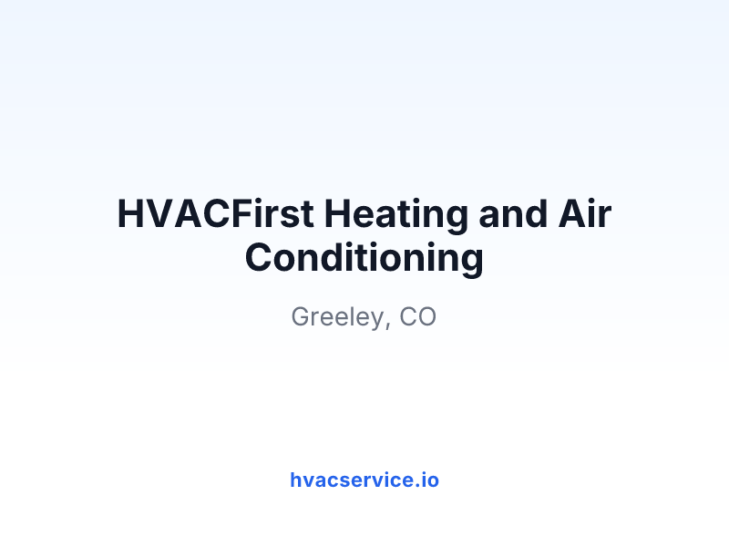 HVACFirst Heating and Air Conditioning
