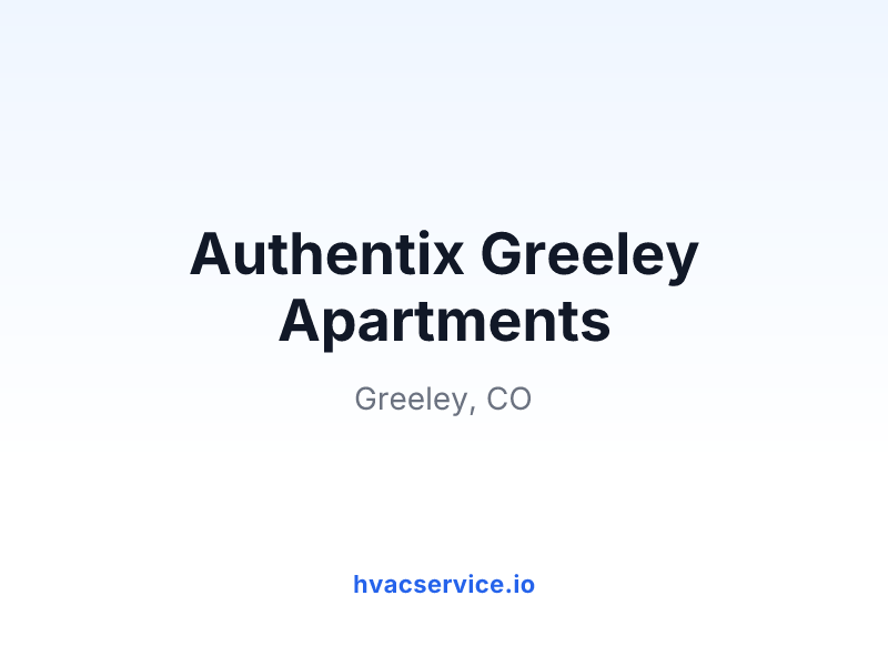 Authentix Greeley Apartments