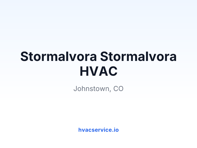 Stormalvora Stormalvora HVAC