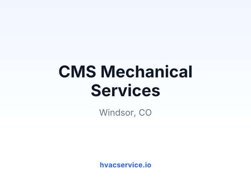 CMS Mechanical Services
