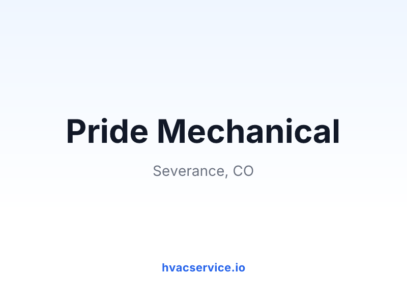 Pride Mechanical