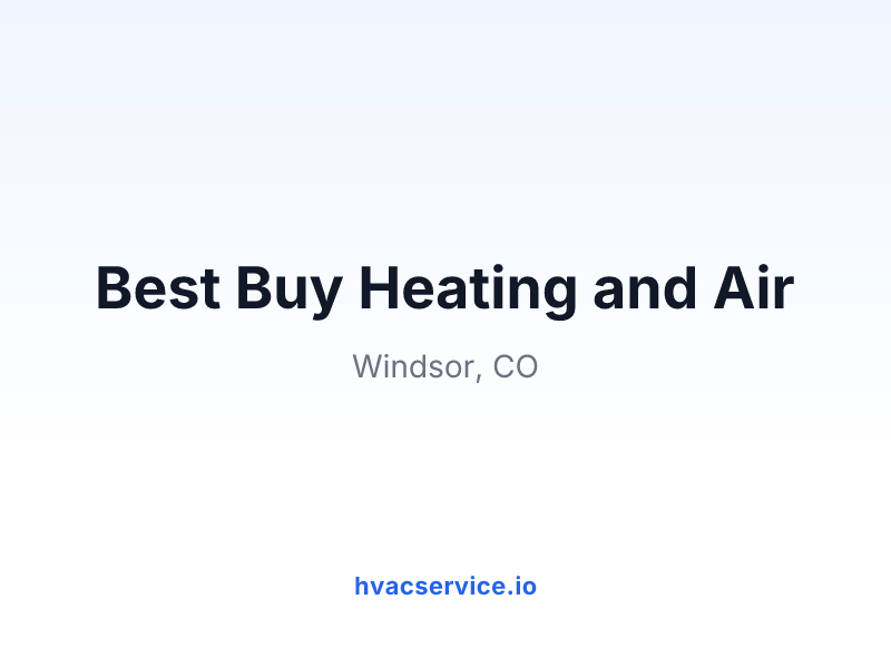 Best Buy Heating and Air