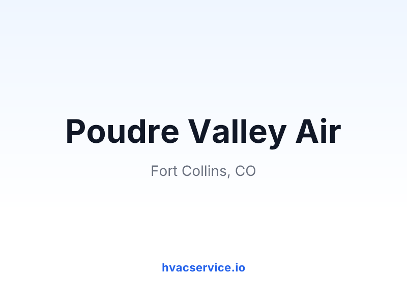 Poudre Valley Air