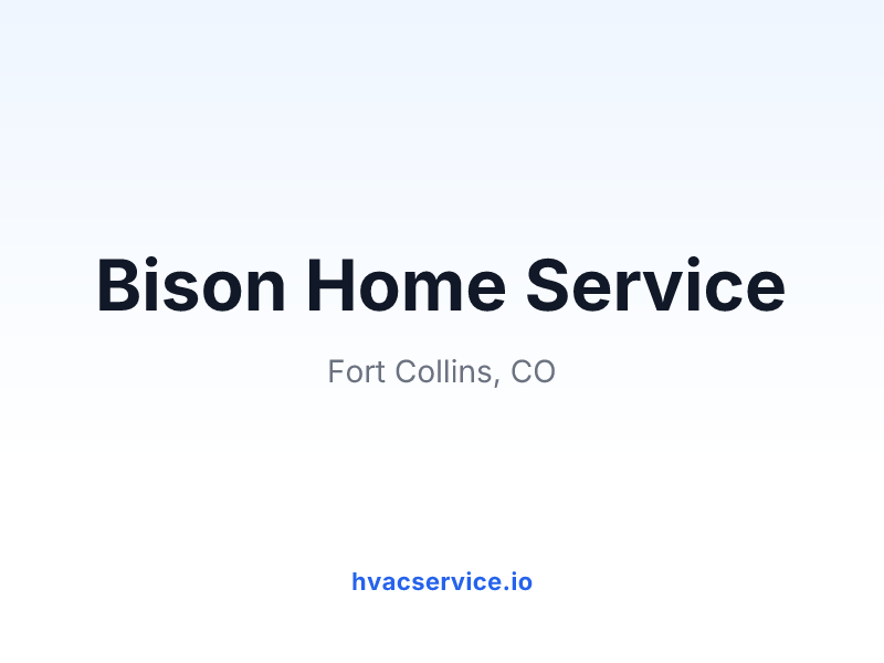Bison Home Service
