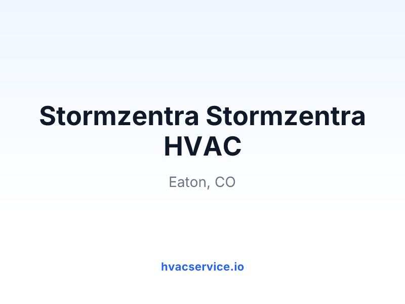 Stormzentra Stormzentra HVAC