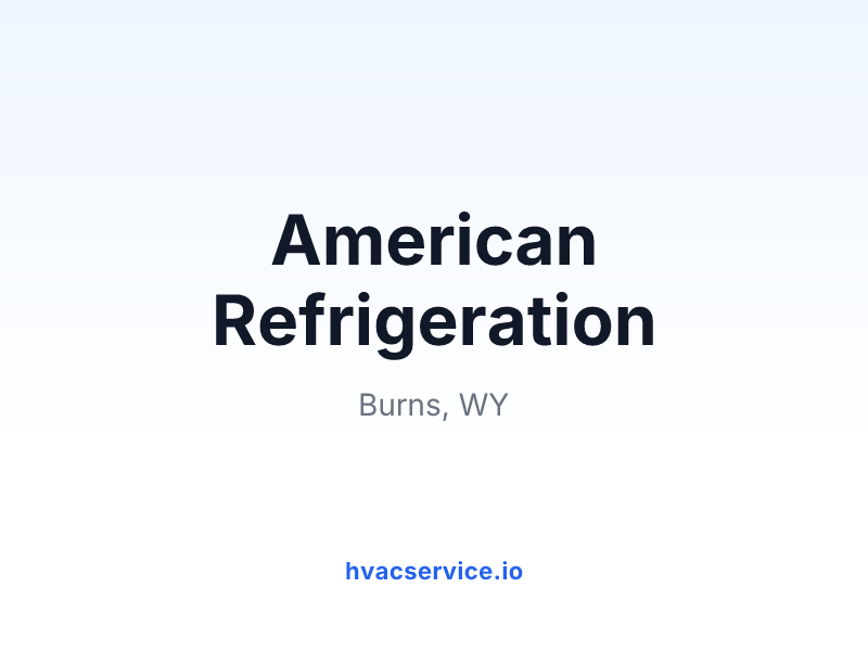American Refrigeration