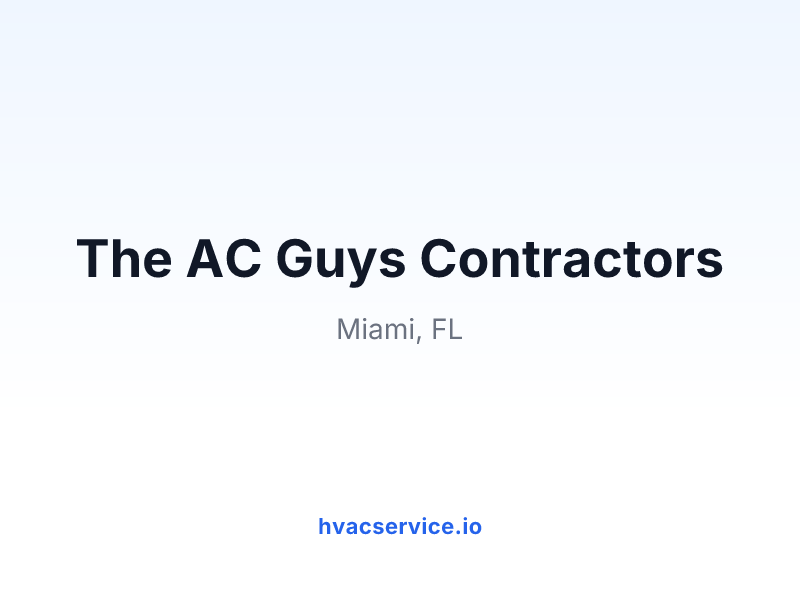 The AC Guys Contractors