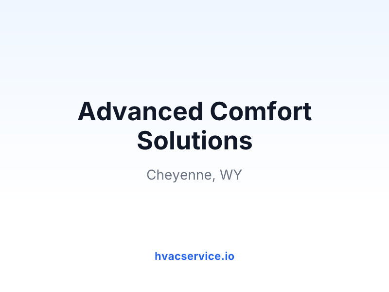 Advanced Comfort Solutions