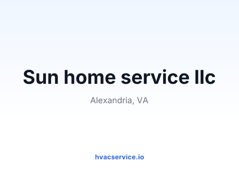 Sun home service llc