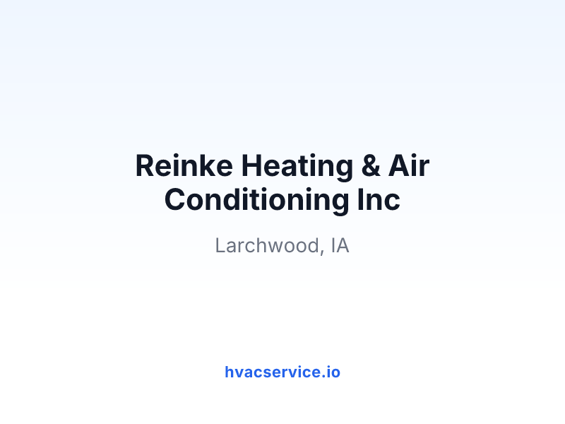 Reinke Heating & Air Conditioning Inc