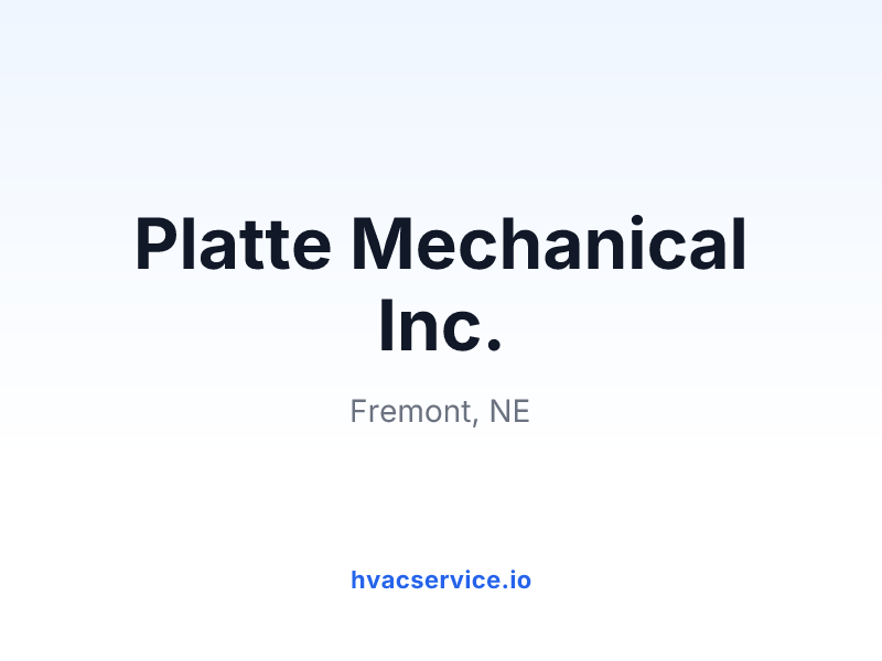 Platte Mechanical Inc.