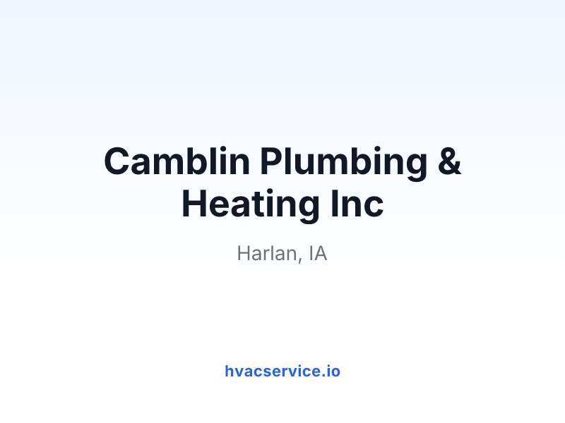 Camblin Plumbing & Heating Inc