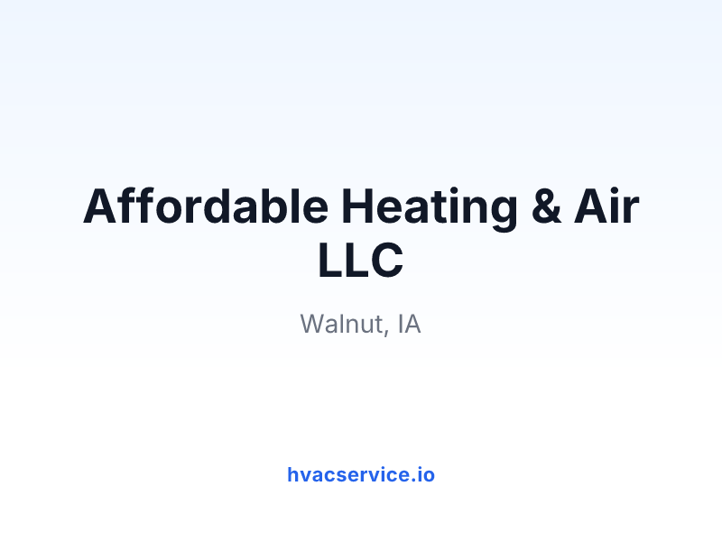 Affordable Heating & Air LLC