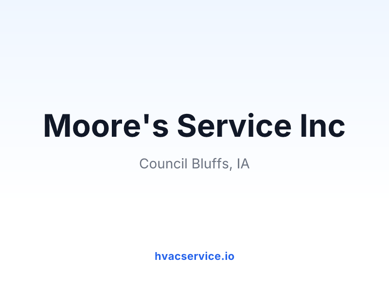 Moore's Service Inc