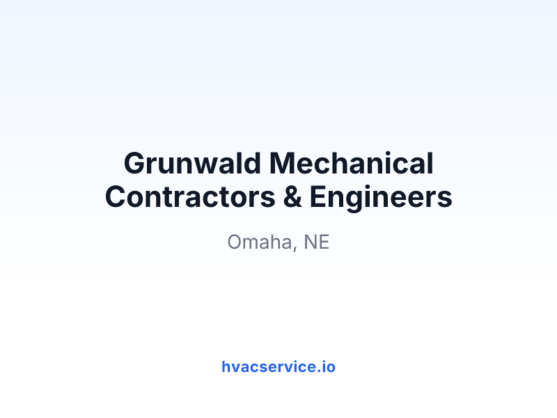 Grunwald Mechanical Contractors & Engineers