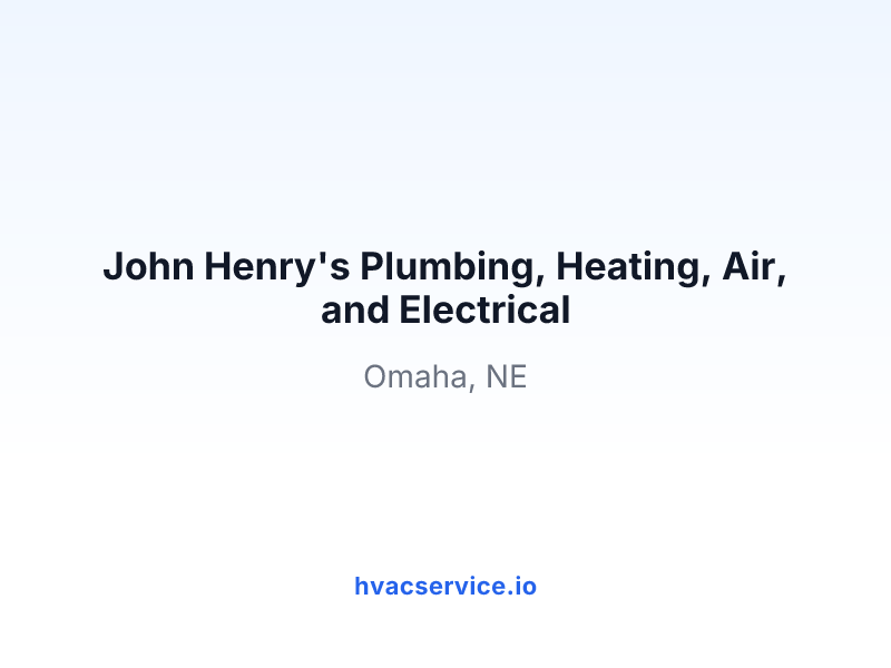 John Henry's Plumbing, Heating, Air, and Electrical