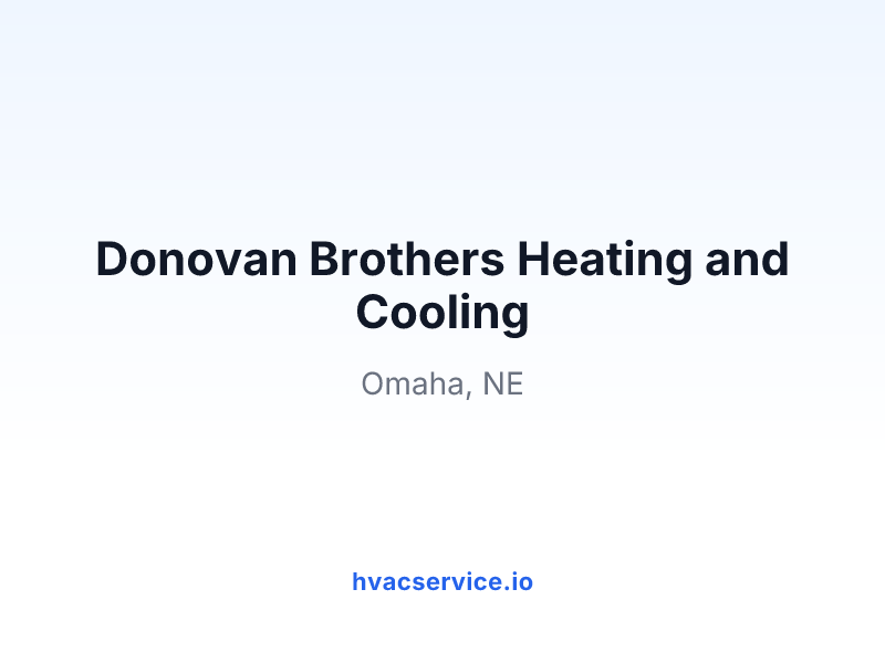 Donovan Brothers Heating and Cooling