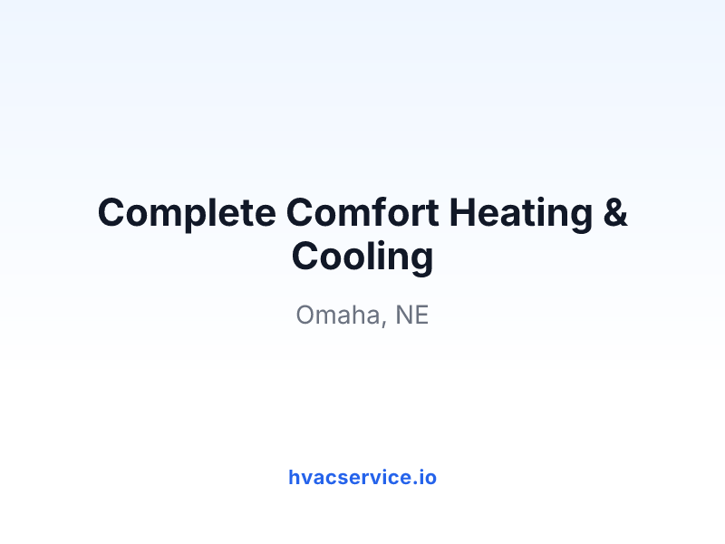 Complete Comfort Heating & Cooling